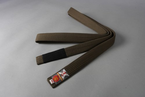 Ju-Sports Brazilian Jiu-Jitsu Gürtel - braun, Baumwolle I Kampfsport Gürtel Für BJJ I Mehrfach gesteppt I Ca. 4,5 cm breiter Martial Arts Gürtel I A2