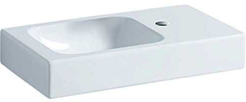 Keramag Waschtisch iCon xs, Ablagefläche rechts, 530x310mm KeraTect weiß(alpin)