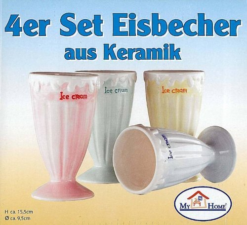 My Home 4er Set Eisbecher