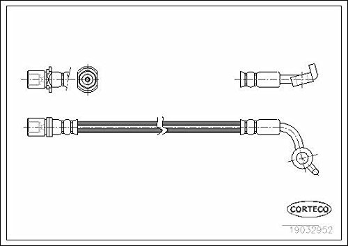 Corteco 19032952 Bremsschlauch vorne links