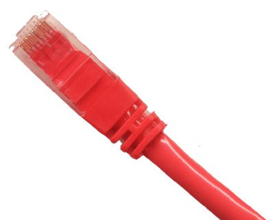 RiteAV - Cavo incrociato Ethernet da RJ45/M a RJ45/M Cat6 da 25,9 m - Rosso
