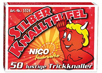 Horror-Shop Silber Knallteufel 50 St.