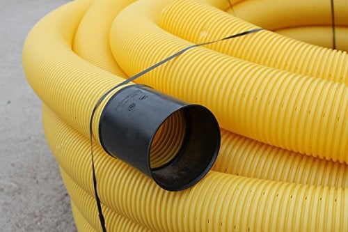 10 Meter Drainagerohr Drainage gelb DN 50 gelocht Entwässerung