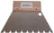 Fugodicht Leim Klebstoff Zahnspachtel Bodenleger Normalstahl B16 12.0x8.0mm gezahnt 180mm