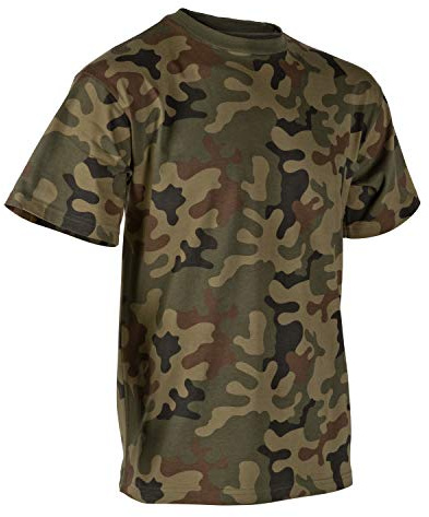 Helikon-Tex Men's Classic Army T-Shirt Classic Army T-Shirt - PL Woodland, Mens, Classic Army T-Shirt PL Woodland, Brown, S