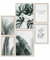 Heimlich® Premium Poster Set OHNE Bilderrahmen | 2 x DIN A3 & 4 x DIN A4 - ca. 30x42 & 21x30 | Stilvolle Poster Collagen mit passenden Bilder als Wanddeko » Palmen & Monstera «