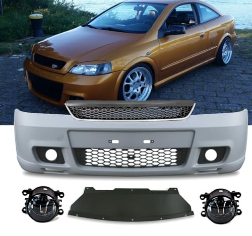 DM Autoteile Astra G OPC 2 II Stoßstange vorne + Kühlergrill Schwarz + Nebel Smoke 97-05