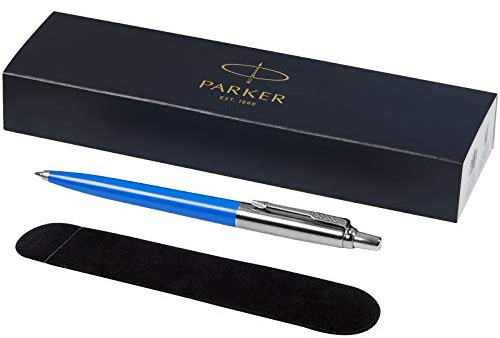 PARKER - Jotter Kugelschreiber mit Samtbeutel in Geschenkbox - schwarze Tinte - process blau