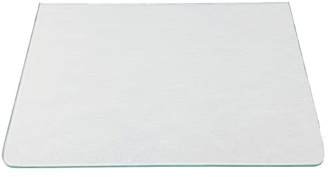 Kühlschrank Einlegeboden - Strukturglas Kathedral 4 mm – Glasplatte, 2 abgerundete Ecken, alle Maße lieferbar (89,96 EUR/qm) - 475 mm x 280 mm