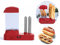 Hot Dog Maker für 6 Würstchen - Hot-Dog Maschine mit abnehmbaren Wärmebehälter - Würstchenwärmer mit Edelstahlspieße zur Brötchen Erwärmung – 340 Watt