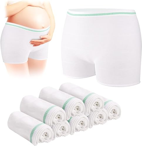 Carer Einweg-Postpartum-Slips, 8er-Pack Nahtlose Umstandsunterhosen, Elastik Ideal für Schwangerschaft, Postpartum, Kaiserschnitt und Inkontinenz
