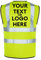 The World Of Wall Art Personalised Printed Reflective Hi-Vis High-Viz Visibility Safety Vest/Waistcoat Customised (Medium)