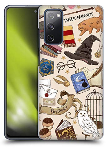 Head Case Designs Offizielle Harry Potter Hogwarts Muster Deathly Hallows XXXVII Harte Rueckseiten Handyhülle Hülle Huelle kompatibel mit Samsung Galaxy S20 FE / 5G