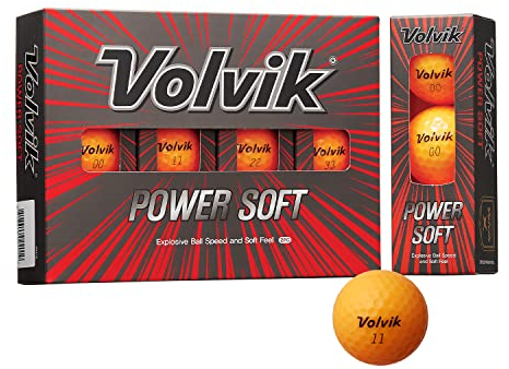 Volvik Power Soft Golfball-Set, Orange