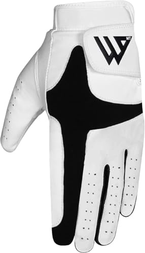 WESTWOOD FOX Golfhandschuh für Herren, linke Hand, rechts, rutschfest, Ledergriff, flexibel, langlebig, Golfleistung