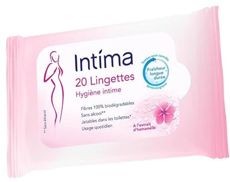 INTIMA - Lingettes Hygiène Intime X20 - Lot De 4 - Vendu Par Lot
