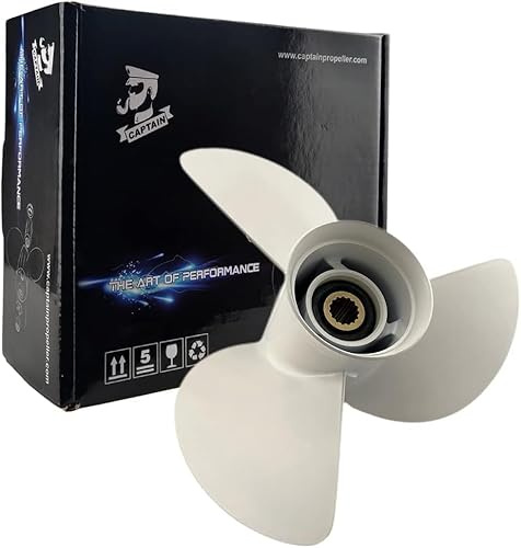 Boatman OEM Prop 13 1/4x17 13x19 13 1/2x15 13 1/2x14 Aluminium Außenbordpropeller passend für Yamaha Bootsmotor 50-130 PS 15 Verzahnung