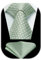 HISDERN Cravatta Verde Uomo e Fazzoletto Elegante Cravatte Plaid da Matrimonio Cravatte Coordinati Motivo Pied de poule Business Partito