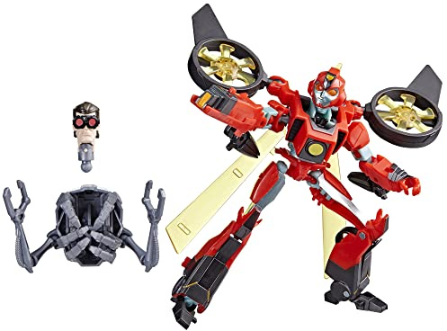 Transformers EarthSpark Figur Terran Twitch Deluxe Klasse 12,5 cm Roboter Spielzeug für Kinder ab 6 Jahren