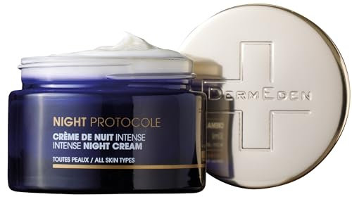 DermEden - Regenerierende Nachtcreme 50 ml - Fördert die Zellerneuerung für eine prallere, straffere und glattere Haut - Feuchtigkeitsspendend mit Peeling-Effekt - Französische Herstellung