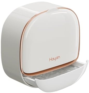 Seifendose Wandmontage, Flip-Deckel Seifenschale mit Abtropfschale, Ohne Bohren wasserdichte Seifenhalter, Selbstklebend Seifenschalen Seifenablage Seifenbox für Bad Küche Dusche Schule Gym (Weiß)