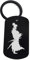 Lauthings Katana Porte-clés en acier avec motif dessin de samouraï, Noir , taille unique