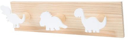 KOMBIUDA Wanddekorationen Dino Holz Haken Reihenhaken Zum Aufhängen Für Zuhause Garderobenständer Für Kleider Und Hüte