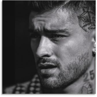 YOUMAN Zayn Malik Poster Sänger UK Poster Wandkunst Poster Scroll Leinwand Gemälde Bild Wohnzimmer Dekor Zuhause 40 x 40 cm