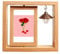 no/no May Yellow Rose Valentines Day Wooden Rotating Picture Photo Frame 4x6