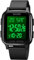 findtime Digitale LED Armbanduhr Herren Damen Rechteck Quadrat Große Zahlen Unisex Herrenuhren Sport Wasserdicht Doppelzeite Timer Stoppuhr Schwarz