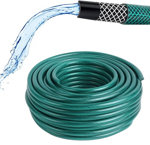 BAUSTER Premium Gartenschlauch aus robustem Material - Langlebiger Wasserschlauch für Ihren Garten 4-lagig Witterungsbeständig Grün (1/2 30m)