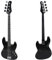 Guitare basse électrique 5 cordes, micro JB, corps en acajou, manche en érable, guitare basse électrique pour débutants, pour les amateurs de musique (violet)
