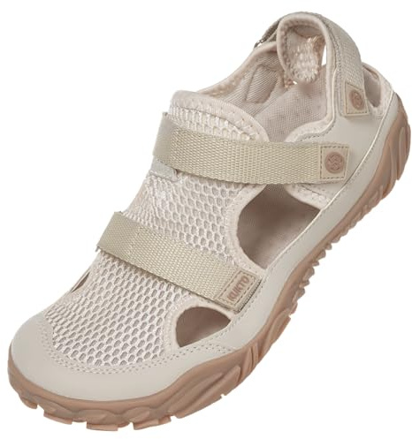 Hsyooes Sandalias Barefoot Mujer Sandalias Deportivas Hombre,Beige,43EU