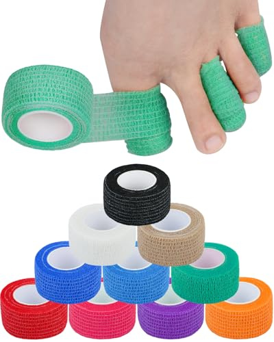 Snqqmtt 10 PCS Toenail Bandages for Women & Men, Toe Straightener Support and Toe Bandage Set with Toe Cushions for Pain Relief
