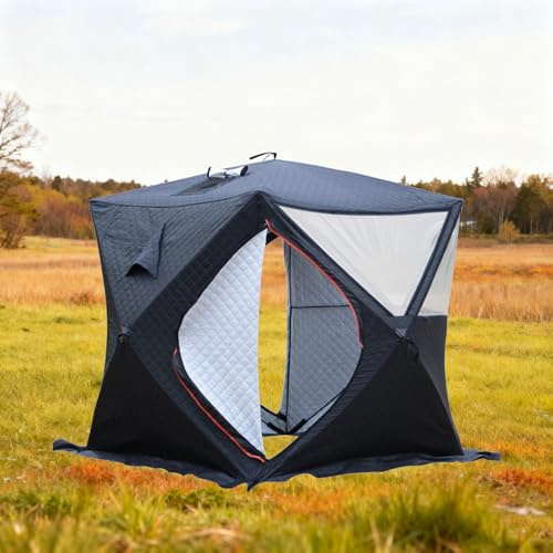 Tragbares Angelzelt Für 3-4 Personen, Tragbares Outdoor-Saunazelt, Winddicht Und Wärmeisolierend, Mit Aufbewahrungstasche,Perfekt Für Familiengärten, Hinterhöfe, Camping Und Outdoor