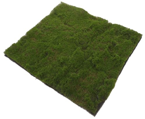 NUOBESTY Kunstrasen 30X30cm Moosoptik Zuschneidbarer Selbstgemacht Kunstrasenteppich aus Schaumstoff und Flockmaterial Naturgetreue Grasmatte für Modellbau Gartengestaltung und Dekoration