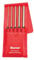 Starrett S248PC Extended Length Drive Pin Punch Set, 1/8-3/8 Pin Diameters, 8 Overall Length, 3-1/2 Pin Length, In Red Vinyl Pouch