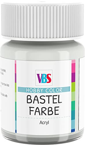 VBS Bastelfarbe 15ml Acrylfarbe Hobby Color Silber Silber