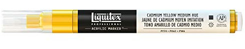 Liquitex 2-4 mm Fine Nib Paint Marker - Cadmium Yellow Medium Hue