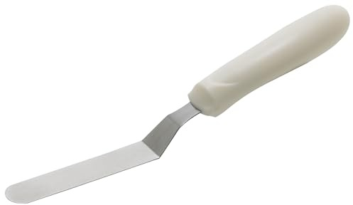 Winco Spatula w/Offset, White PP Hdl, 3-1/2 x-3/4 Blade