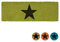 Relaxdays Narrow Coir Doormat with Large Black Star for Indoors and Outdoors w/ Anti-Slip Underside Long Welcome Mat 1.5 x 75 x 50 cm, Green