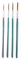Synthetic Rigger Paint Brush Set of 4 for Watercolour, Oil & Acrylic