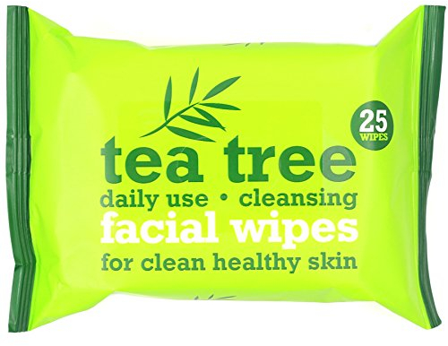 8 Packs of Australian Tea Tree & Peppermint Daily Cleansing Wipes | 200 Facial Wipes for Oil/Makeup Removal and Clean & Healthy Skin