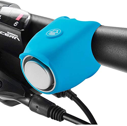 Kyowoll Elektronische Fahrradhupe - Elektrische Fahrradklingel Fahrrad Elektrisches Horn Glocke Fahrradglocken Laut Klingel Wasserdicht Fahrradhorn Zubehör Mountainbike 120db (Blau)