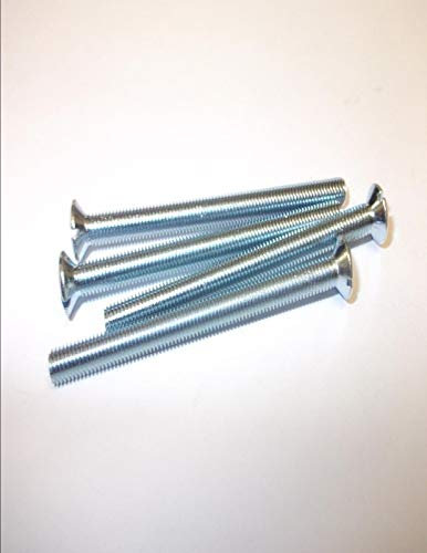 Electrical Socket Screws Nickel Silver Finish M3.5 x 75mm Pack of 12