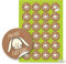 Logbuch-Verlag 24 Aufkleber Frohe Ostern rund 4 cm Osterhase Hase Kraftpapier Kinder Sticker Verpackung