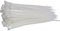Lot de 100 serre-câbles blancs - 100 mm x 2,5 mm - Qualité artisanale - 8,1 kg - Force de traction
