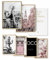 Heimlich® Premium Poster Set OHNE Bilderrahmen | 2 x DIN A3 & 4 x DIN A4 - ca. 30x42 & 21x30 | Stilvolle Poster Collagen mit passenden Bilder als Wanddeko » Pinke Mode «