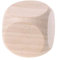 SWEETWU 40 mm in bianco legno dadi Kid giocattoli stampa incisione scrivere pittura fai da te famiglia gioco vuoto legno dadi