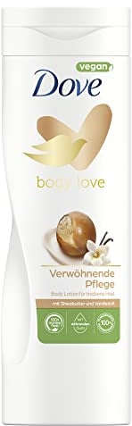 Dove Body Love Body Lotion Verwöhnende Pflege Körperlotion für trockene Haut mit Sheabutter und Vanilleduft 400 ml 1 Stück